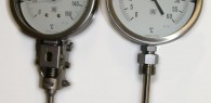 Bimetallic and inert gas filled thermometers